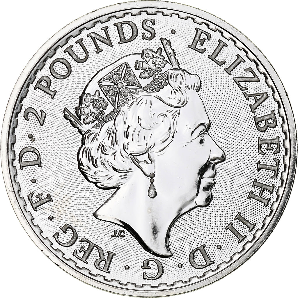 Gran Bretagna, Elizabeth II, 2 Pounds - 1 Oz, Britannia, 2020, London, FS