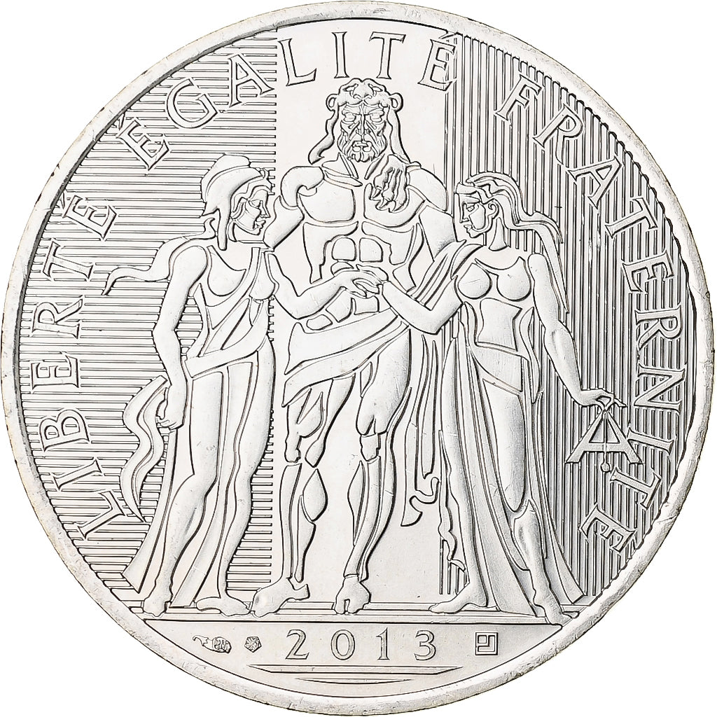 France, 10 Euro, Hercule, 2013, MDP, Silver, MS(63)