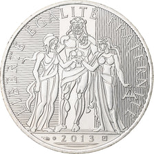 France, 10 Euro, Hercule, 2013, MDP, Silver, MS(63)