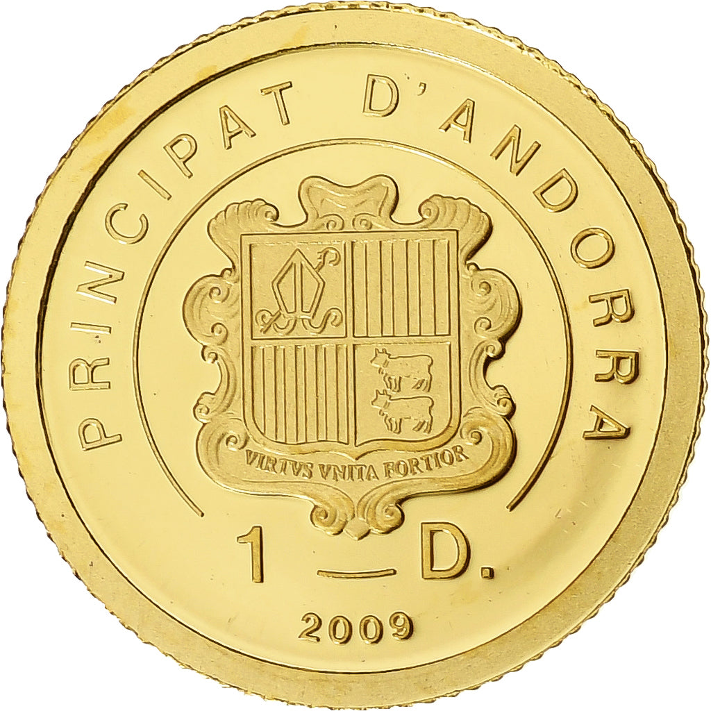 Andorra, Diner, Johannes Kepler, 2009, Proof, Gold, MS(65-70)