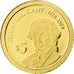 Îles Salomon, Elizabeth II, 5 Dollars, Emmanuel Kant, 2010, BE, Or, FDC