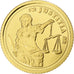 Ivory Coast, 1500 Francs CFA, Justice, 2007, Proof, Gold, MS(65-70)
