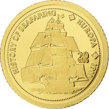 Vanuatu, 20 Vatu, Europa, 2008, Proof, Gold, MS(65-70)