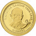 Seychellen, 25 Rupees, Mahatma Gandhi, 2013, Proof, Goud, FDC