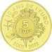 France, 5 Euro, 10 ans de l'euro, BU, 2012, MDP, Gold, MS(65-70)