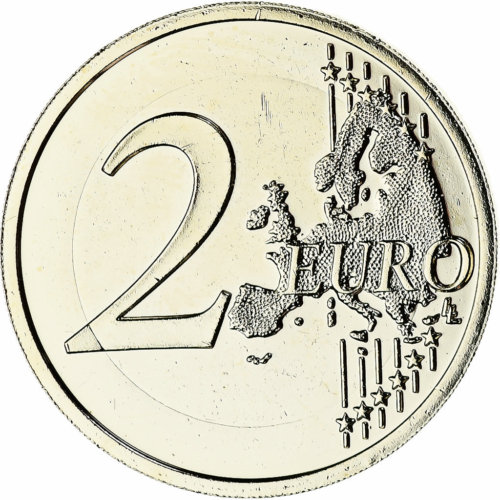 France, 2 Euro, Pierre de Coubertin, BU, 2013, MDP, Bi-Metallic, MS(65-70)