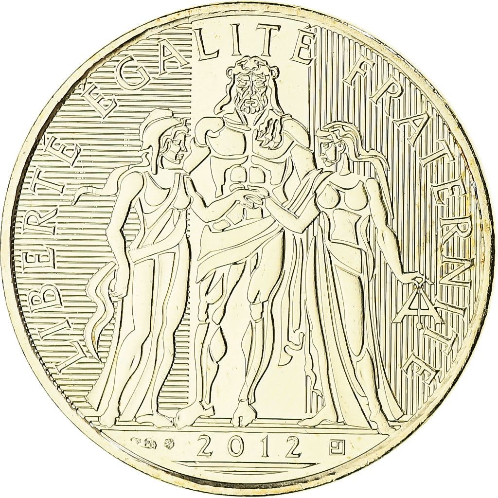 Francja, 10 Euro, Hercule, BU, 2012, MDP, Srebro, MS(65-70)