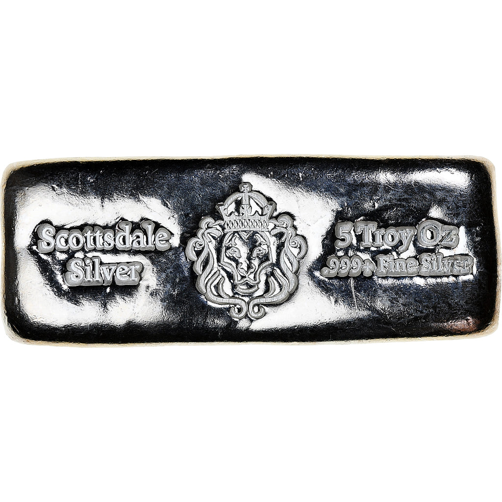 United States, 5 Troy Once, Silver Oz, Scottsdale, Silver, MS(64)