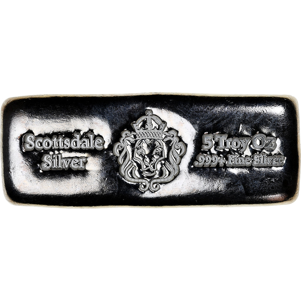United States, 5 Troy Once, Silver Oz, Scottsdale, Silver, MS(64)