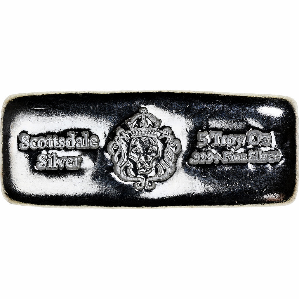 United States, 5 Troy Once, Silver Oz, Scottsdale, Silver, MS(64)