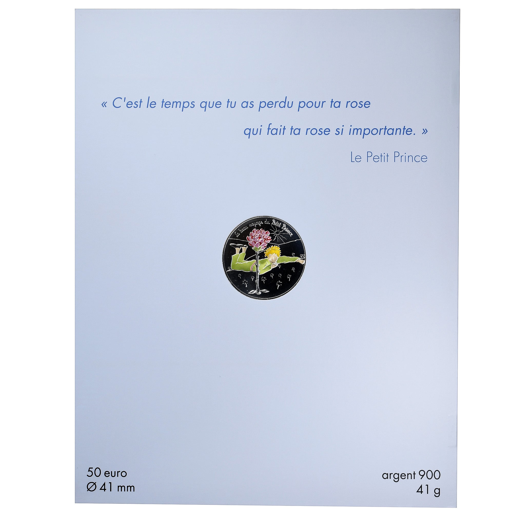 França, 50 Euro, Le beau voyage du Petit Prince - rose, Colorized, 2016, MDP