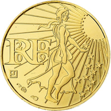 France, 100 Euro, Semeuse, BU, 2009, MDP, Gold, MS(64)
