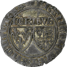 França, Henry VI, Blanc aux Écus, 1422-1453, Paris, Lingote, AU(50-53)