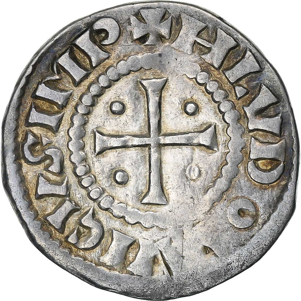Frankreich, Louis le Pieux, Denier au temple, 814-840, Silber, SS+