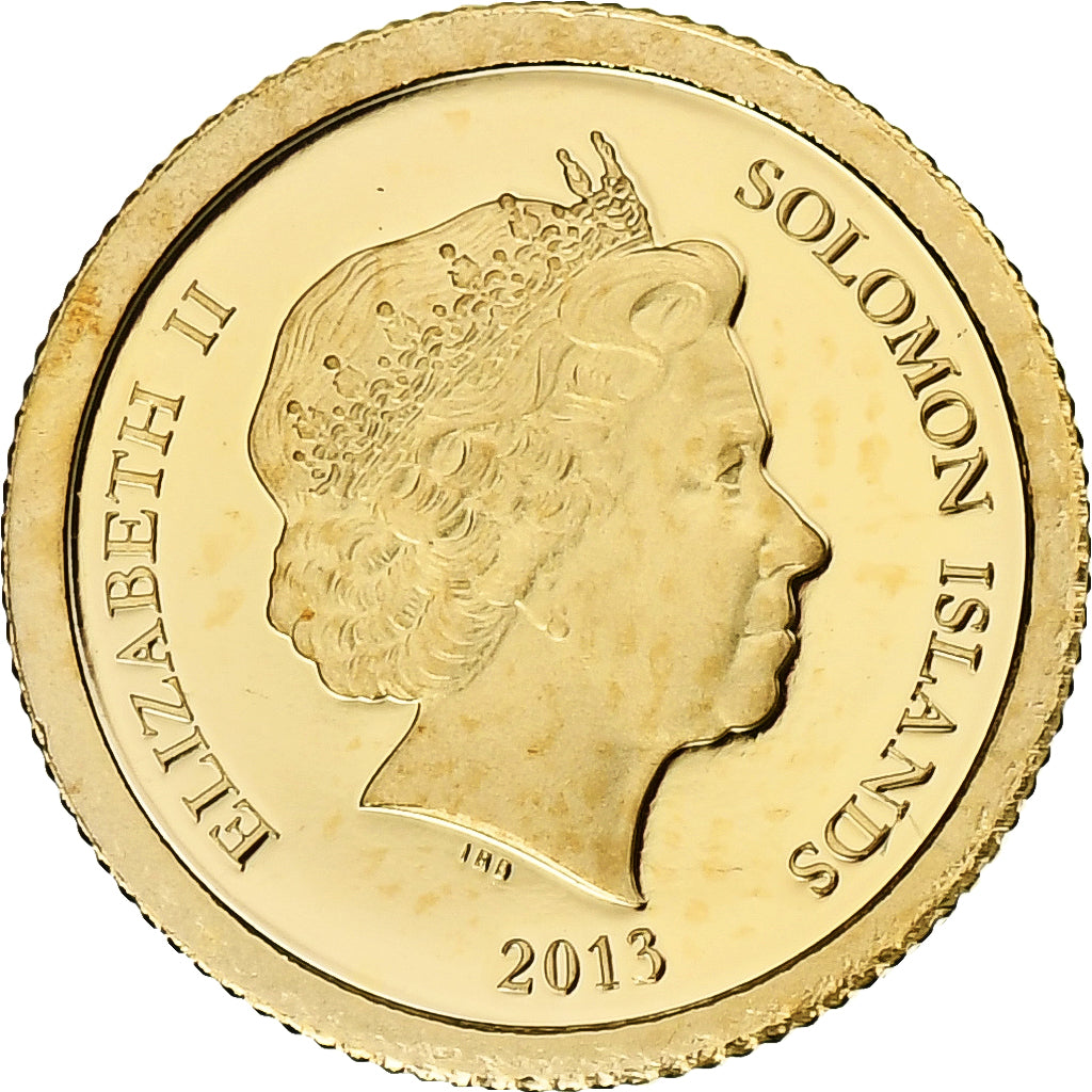 Solomon Islands, Dollar, Colosse de Rhodes, 2013, Proof, Gold, MS(65-70)