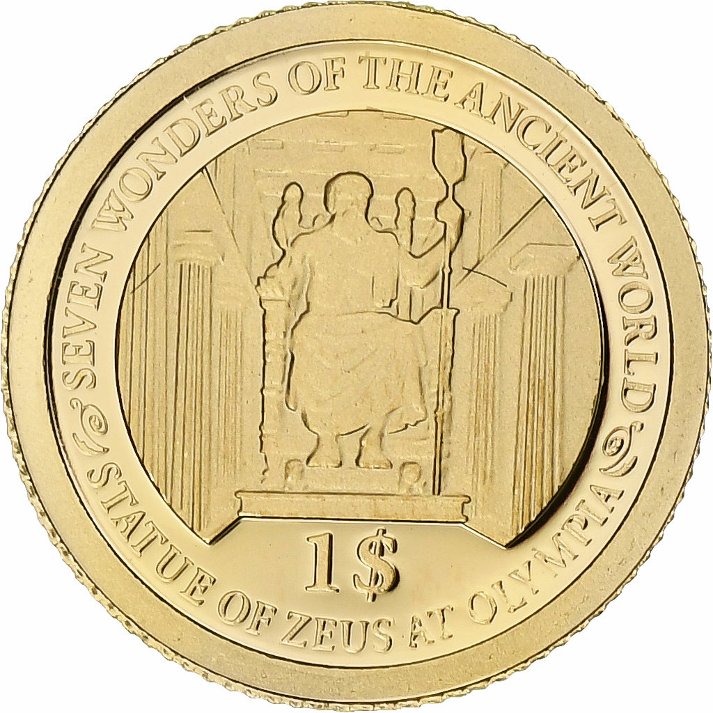 Solomon Islands, Dollar, Statue de Zeus, 2013, Proof, Gold, MS(65-70)