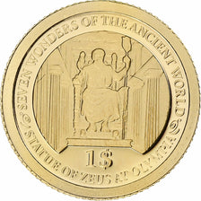 Solomon Islands, Dollar, Statue de Zeus, 2013, Proof, Gold, MS(65-70)