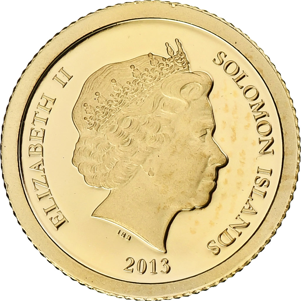 Solomon Islands, Dollar, Statue de Zeus, 2013, Proof, Gold, MS(65-70)