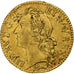 France, Louis XV, louis d'or au bandeau, 1741, Amiens, Gold, EF(40-45)