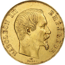 France, 50 Francs, Napoléon III, 1857, Paris, Or, TTB+