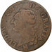 Francia, Louis XVI, Sol, 1791, Rouen, Rame, MB, Gadoury:350