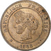 Francja, 5 Centimes, Cérès, 1888, Paris, Brązowy, AU(55-58), Gadoury:157a