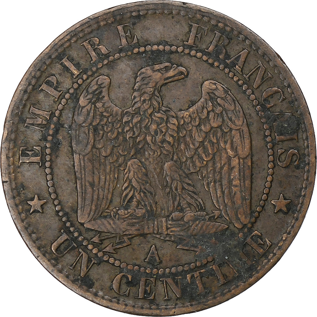 Frankreich, Napoleon III, 1 Centime, 1870, Paris, Bronze, SS+, Gadoury:87