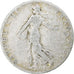 Francia, 50 Centimes, Semeuse, 1902, Paris, Plata, BC+, Gadoury:420
