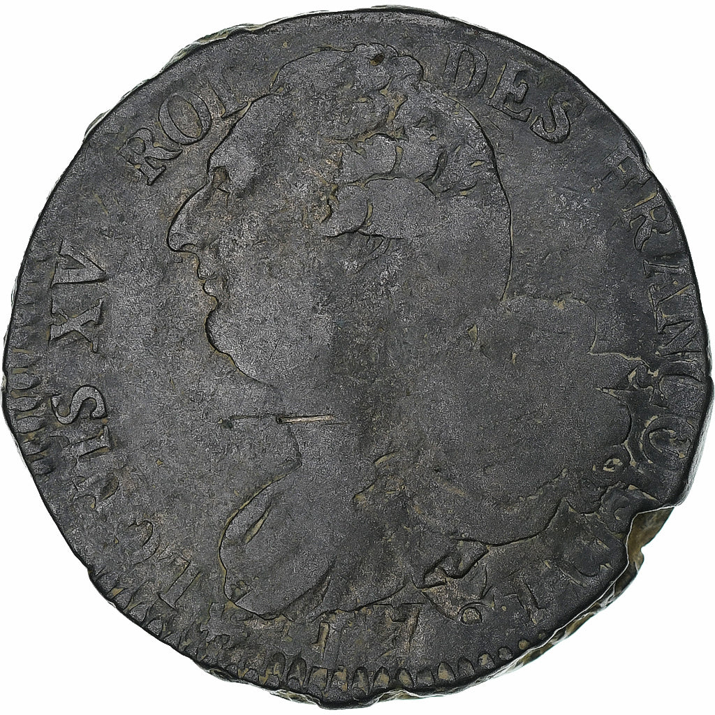 França, Louis XVI, 2 Sols, 1792 / AN 4, Paris, Cobre, VF(20-25)