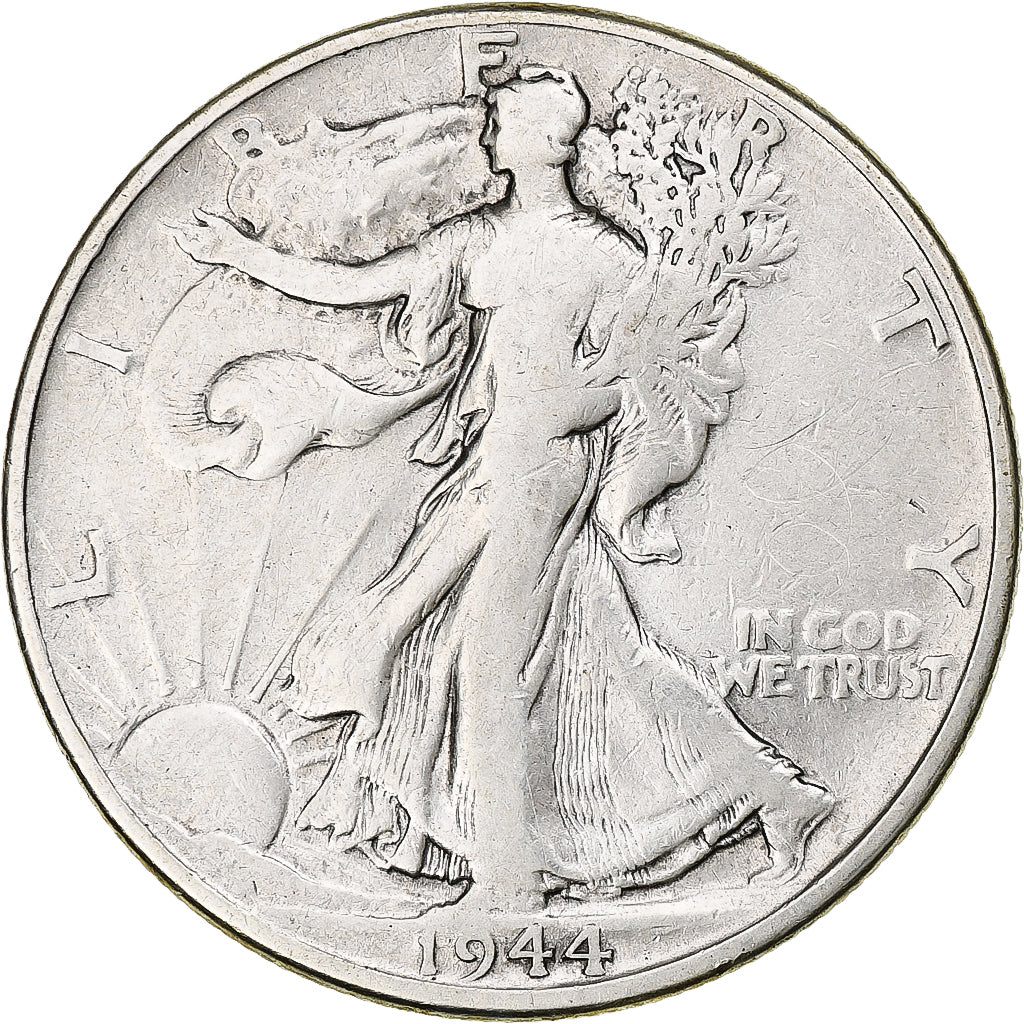 United States, Half Dollar, Walking Liberty, 1944, Philadelphia, Silver