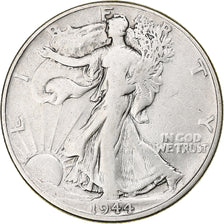 United States, Half Dollar, Walking Liberty, 1944, Philadelphia, Silver