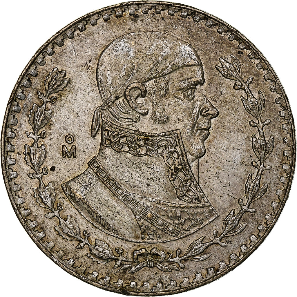 México, Peso, 1966, Mexico City, Prata, AU(55-58), KM:459