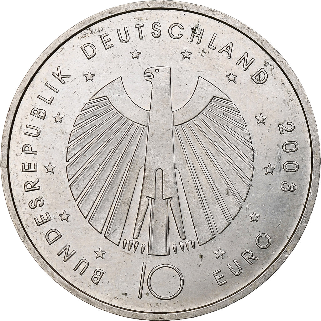 Germany, 10 Euro, 2006 FIFA World Cup, 2003, Silver, MS(63), KM:249