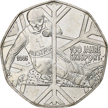 Austria, 5 Euro, Skiing, 2005, Vienna, Silver, MS(63), KM:3117