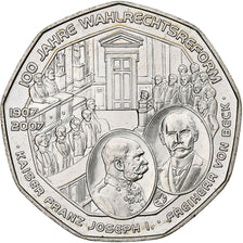Austria, 5 Euro, Universal Male Suffrage, 2007, Vienna, Silver, MS(63), KM:3117