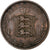 Guernsey, 8 Doubles, 1858, Birmingham, Copper, EF(40-45)