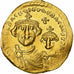 Heraclius & Heraclius Constantin, Solidus, 610-641, Constantinople, Oro, BB+