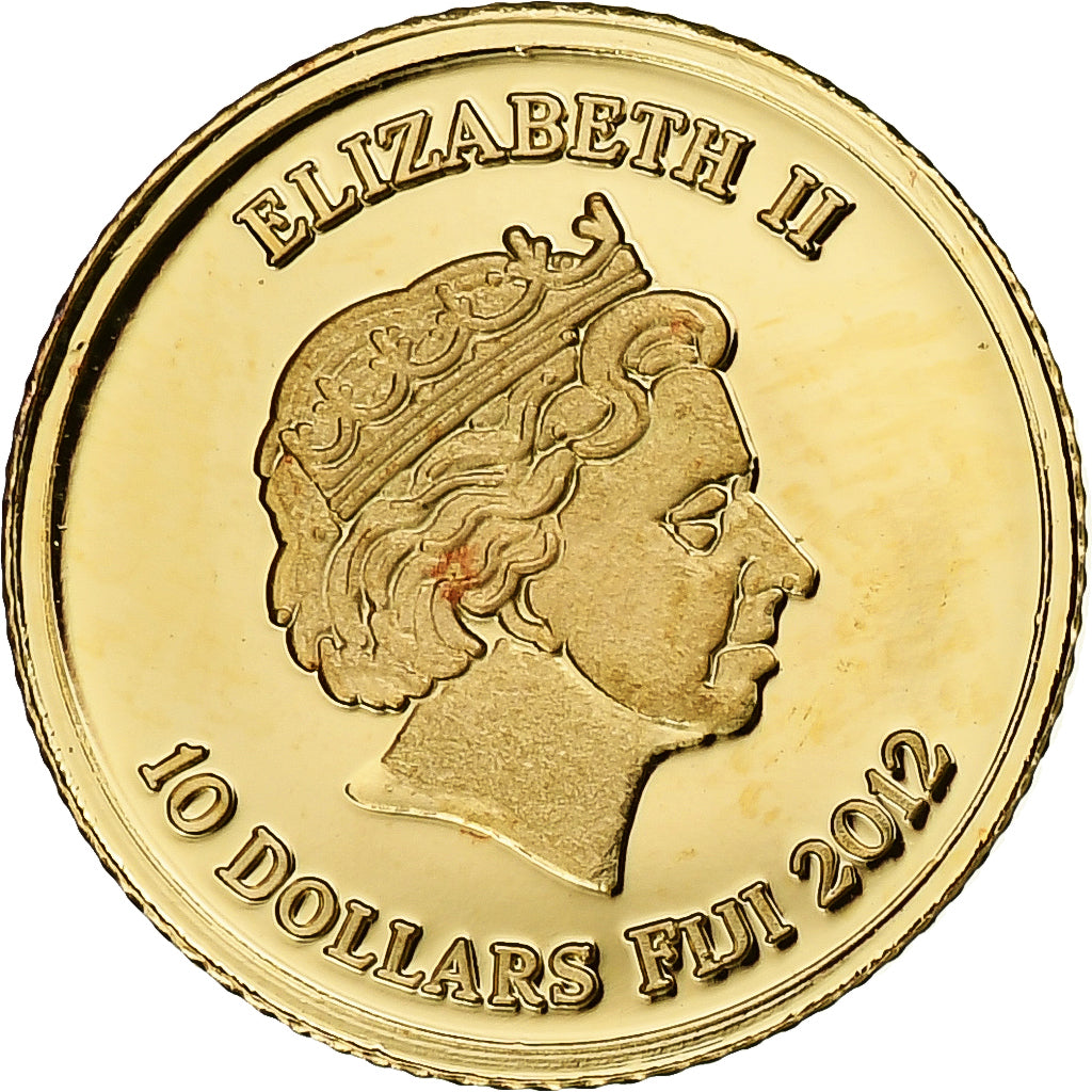 Fiji, Elizabeth II, 10 Dollars, Les pyramides de Gizeh, 2012, Proof, Gold