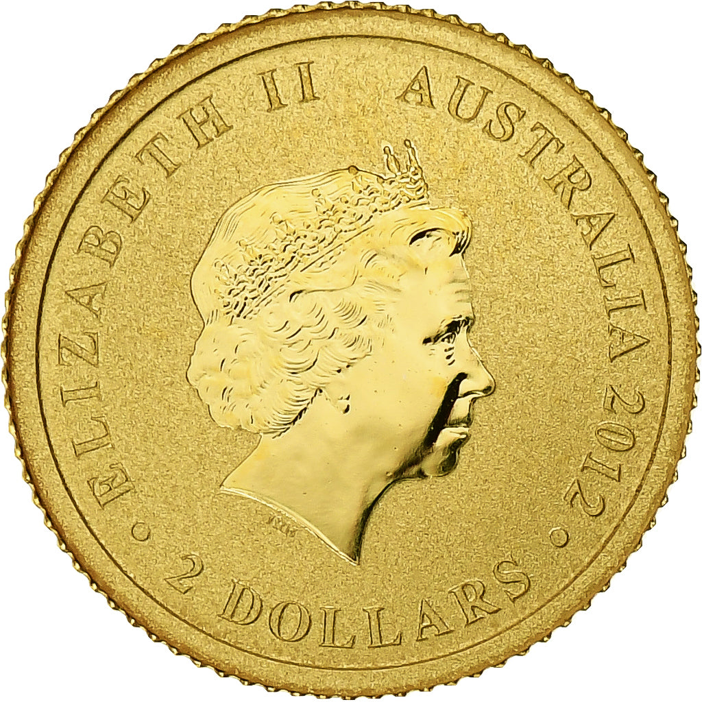 Australia, Elizabeth II, 2 Dollars, Australian Kangaroo, 2012, Perth, Proof