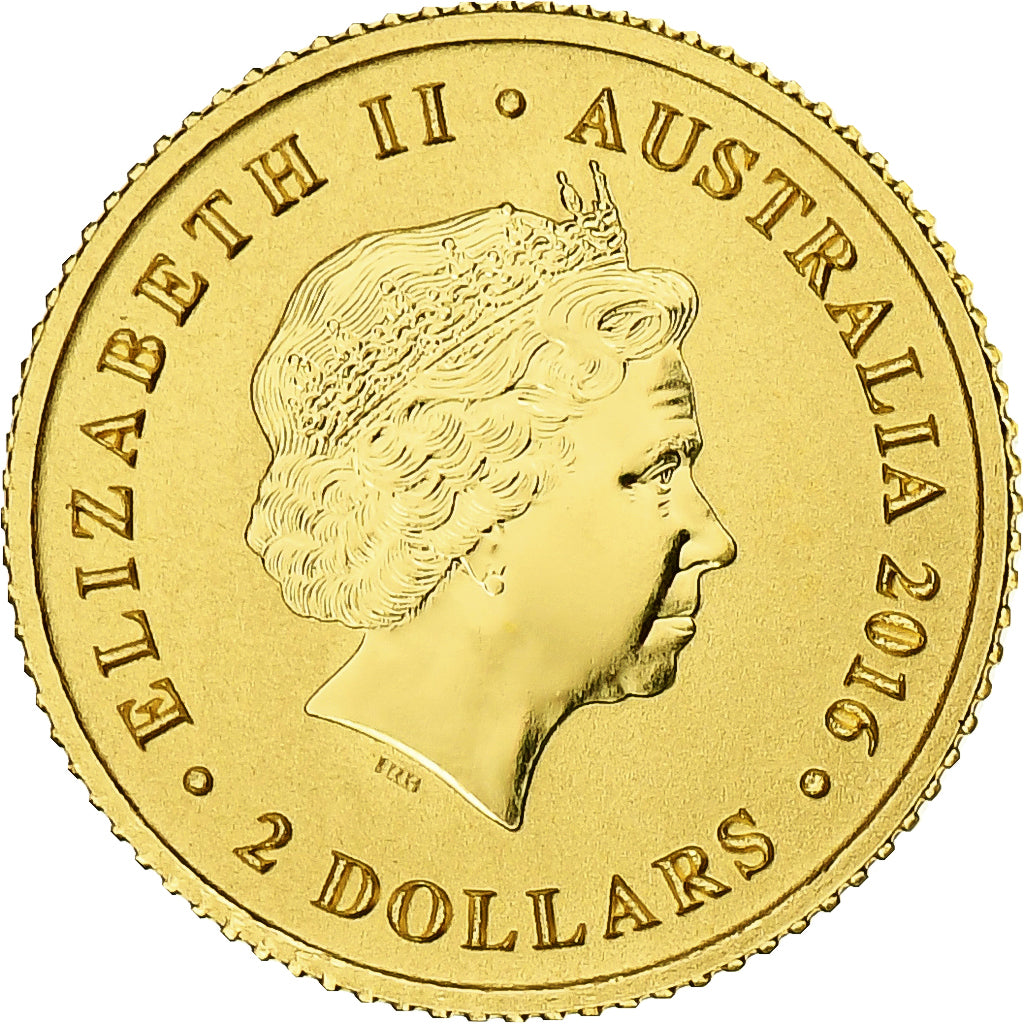 Australia, Elizabeth II, 2 Dollars, Australian Kangaroo, 2016, Perth, Prueba