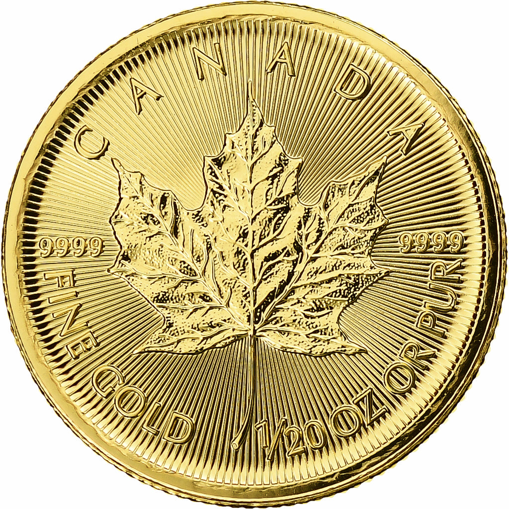 Canada, Elizabeth II, Dollar, 1/20 Oz, Maple Leaf, 2016, Ottawa, Proof, Gold