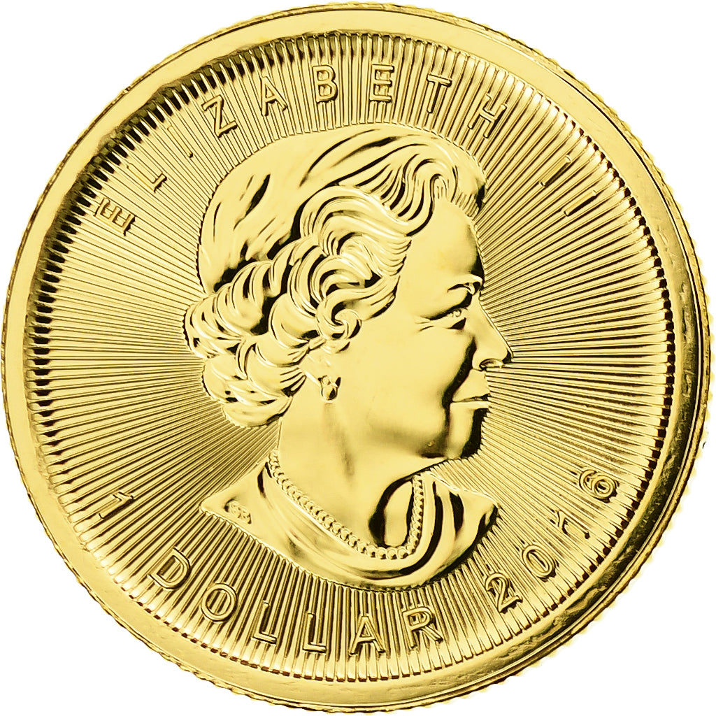 Canada, Elizabeth II, Dollar, 1/20 Oz, Maple Leaf, 2016, Ottawa, Proof, Gold