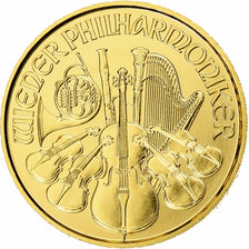 Austria, 4 Euro - 1/25 Oz, Philharmonic Orchestra, Proof, 2014, Vienna, Gold