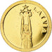 Libéria, 12 Dollars, Latvia, 2011, Proof, Dourado, MS(65-70)