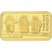 Tanzania, 1500 shillings, Three Wise Monkeys, 2014, Prueba, Oro, FDC