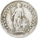 Switzerland, 1/2 Franc, Helvetia, 1944, Silver, AU(50-53), KM:23