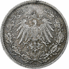 GERMANY - EMPIRE, Wilhelm II, 1/2 Mark, 1917, Berlin, Silver, AU(55-58), KM:17