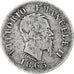 Italy, Vittorio Emanuele II, 50 Centesimi, 1863, Milan, Silver, VF(30-35)