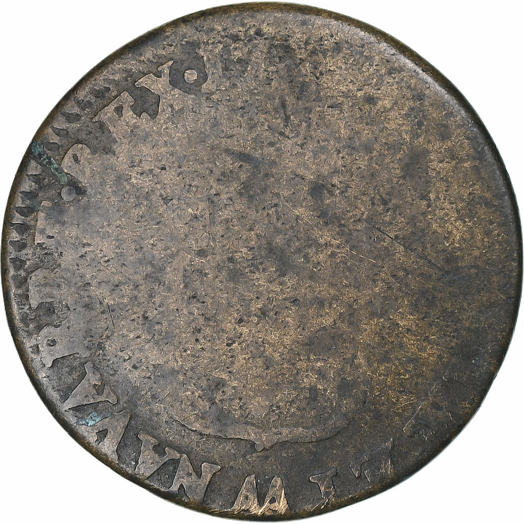 Francja, Louis XVI, Sol, 1791, Metz, 2nd semestre, Miedź, F(12-15), Gadoury:350