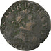 Francia, Henri III, Double Tournois, 1583, Poitiers, Cobre, BC+, CGKL:96
